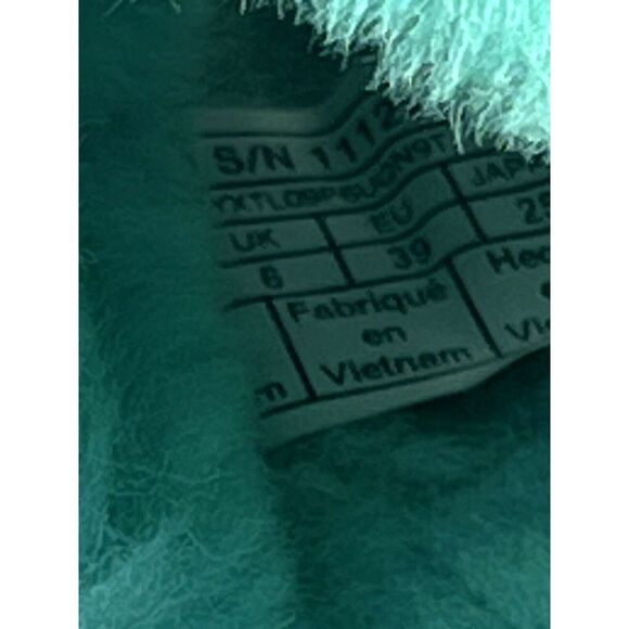 UGG Tide  Pool Disco Sheepskin Fluf Slide Platform Sandals US 8 mint green - Picture 7 of 7